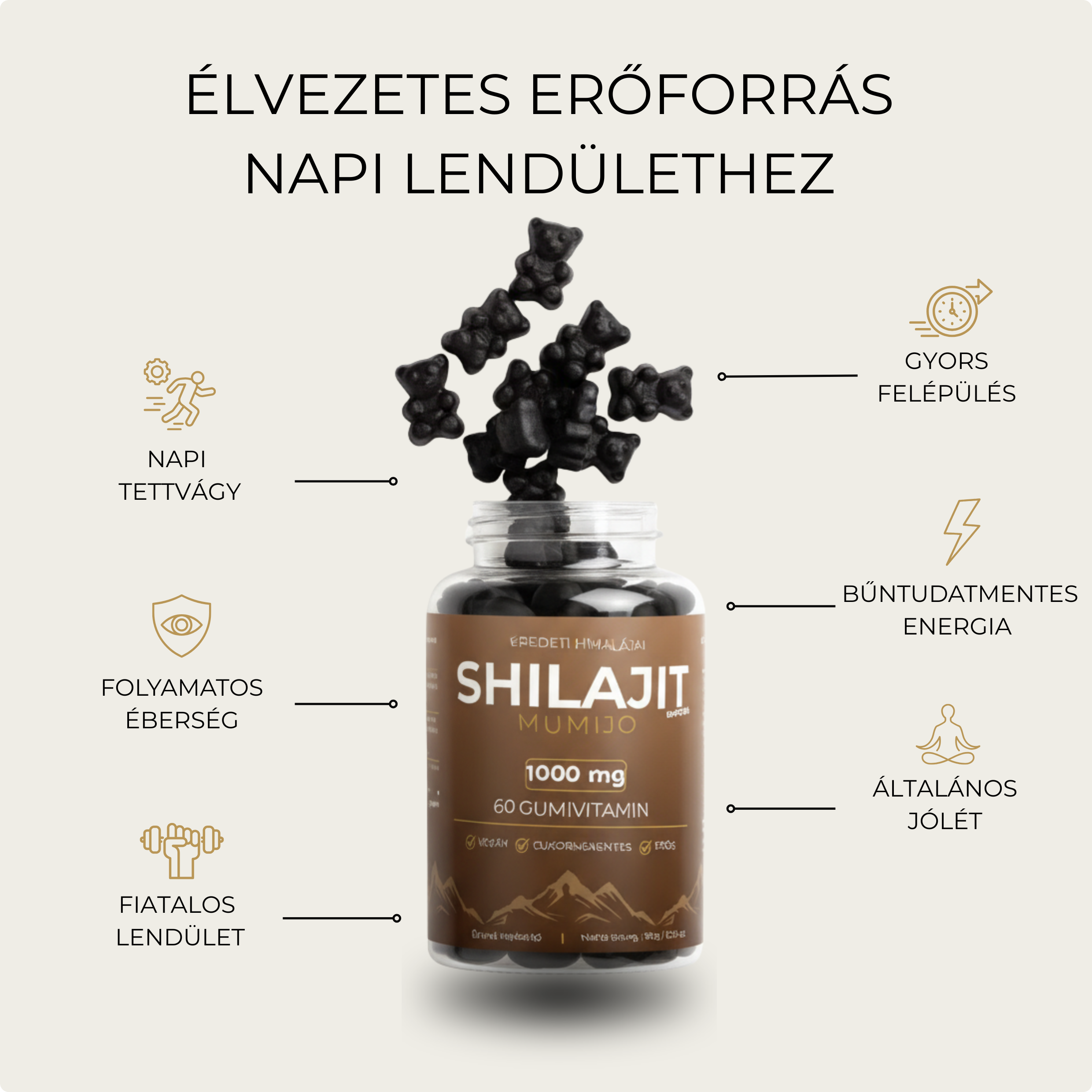 EMPORIA Shilajit & Immunity Gumivitamin