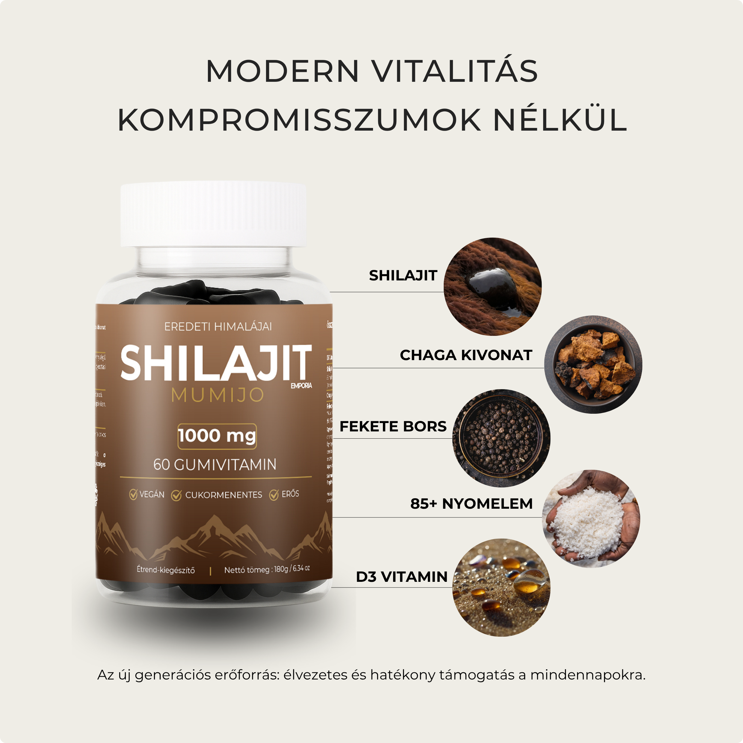 EMPORIA Shilajit & Immunity Gumivitamin