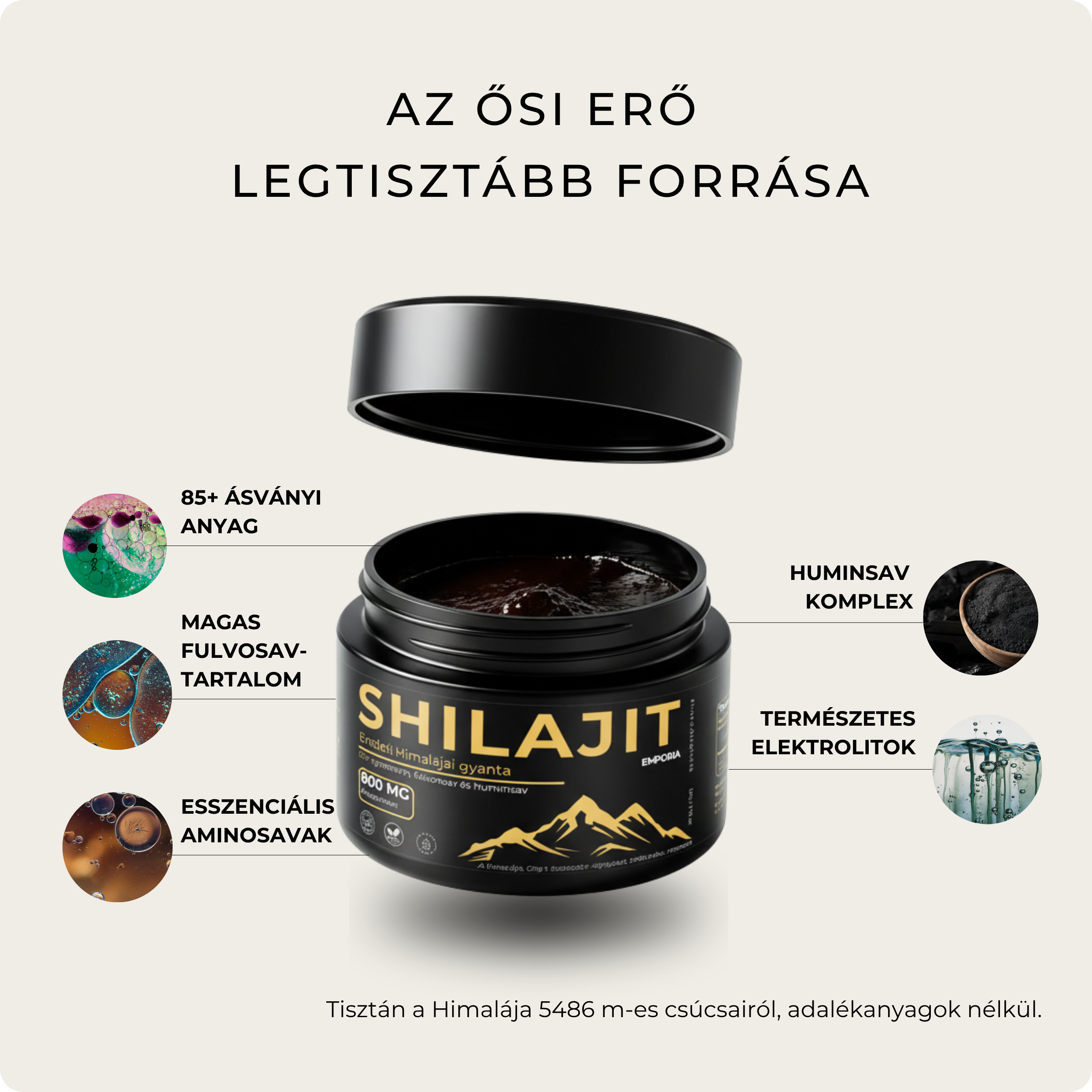 EMPORIA Eredeti Himalájai Shilajit Gyanta (50g)